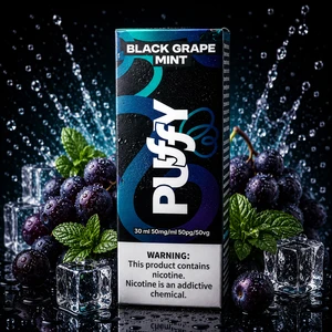 Puffy salt - Black grape mint